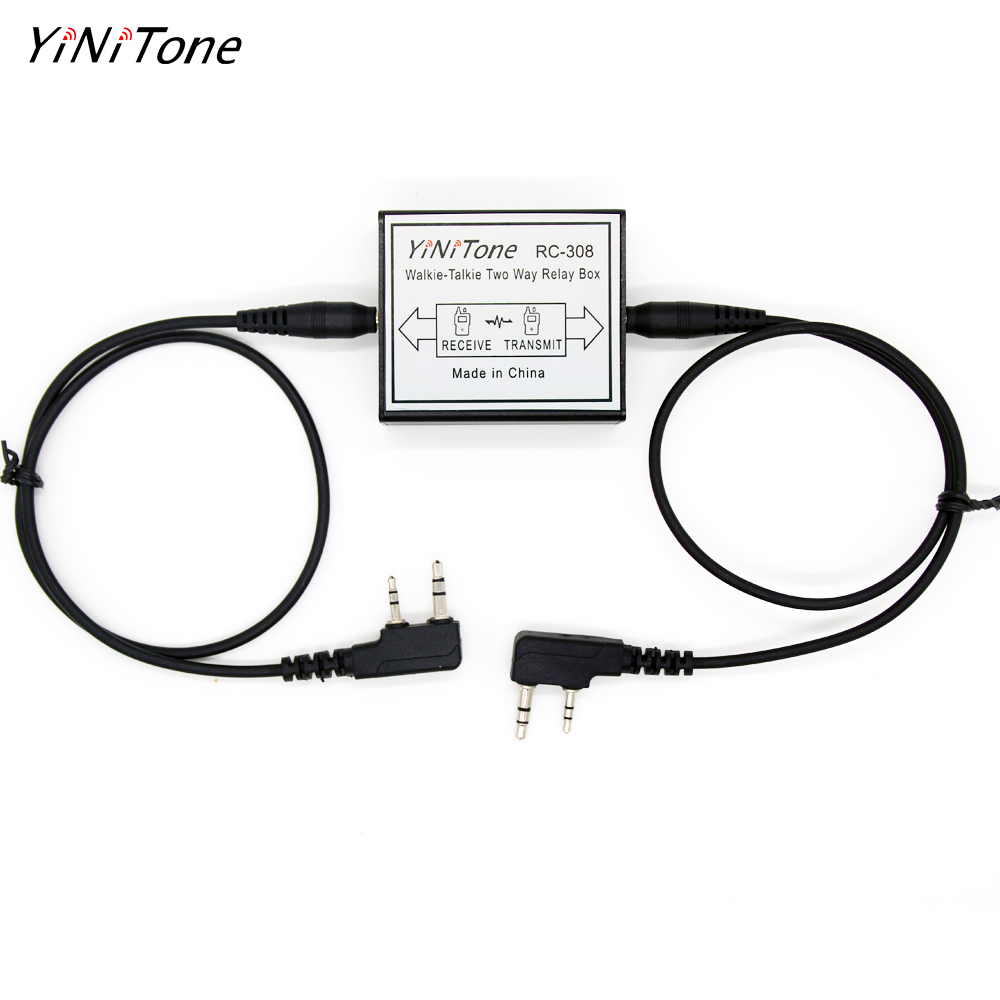 YiNiTone RC-308 Two Way Radio Repeater Box Relay Box DIY Repeater for Walkie Talkie kenwood Baofeng /Motorola HYT Port