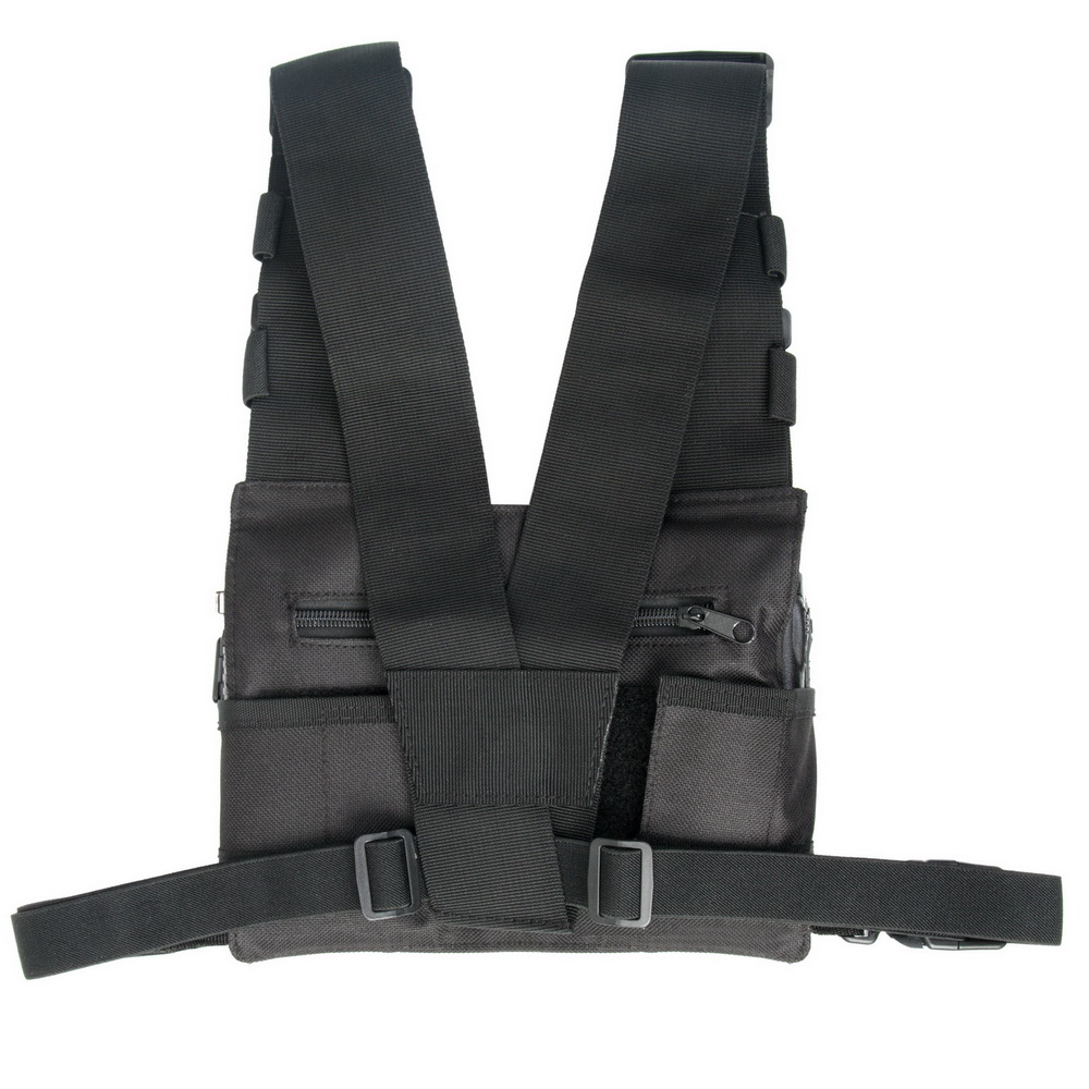 BG-02 Radio Harness Chest Front Pack Pouch Holster Vest Rig Carry Bag for Baofeng UV-5R UV-82 BF-888S TYT Motorola ICOM Walkie Talkie