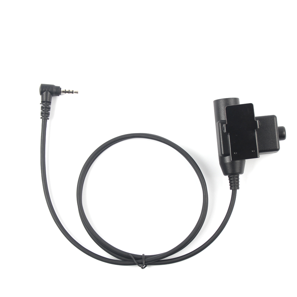 YiNiTone Tactical Headset Adapter U94 Push to Talk 3.5mm 1-Pin For YAESU For VERTEX VX-5R VX-3R Retevis RT40 RB15 RB615