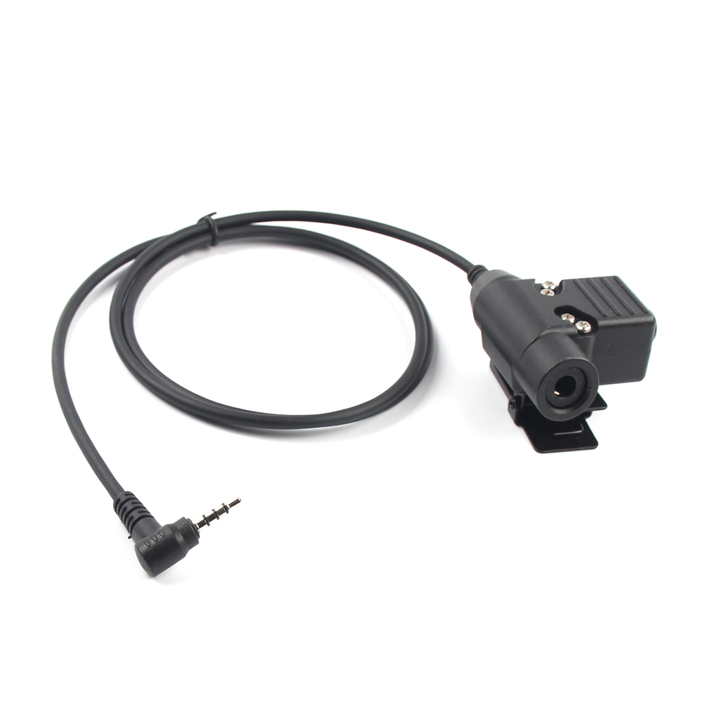 YiNiTone Tactical Headset Adapter U94 Push to Talk 3.5mm 1-Pin For YAESU For VERTEX VX-5R VX-3R Retevis RT40 RB15 RB615