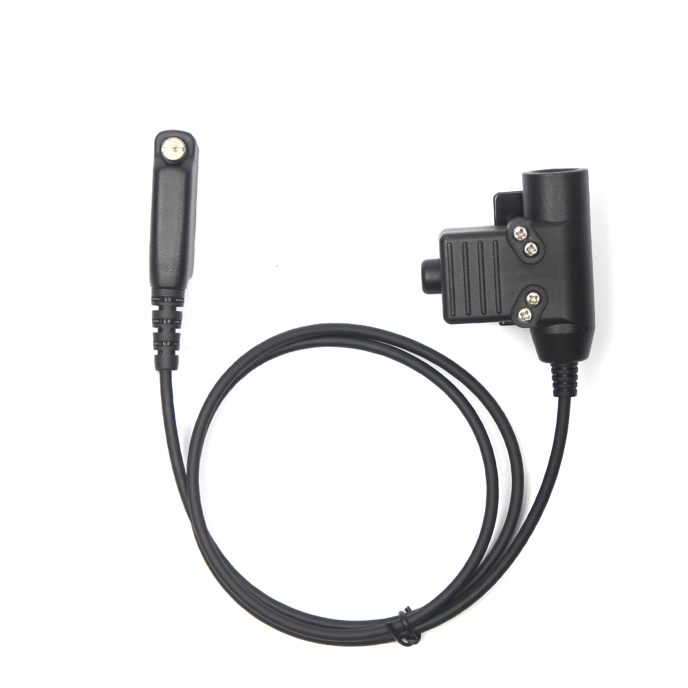 YiNiTone Tactical Headset Adapter U94 Push to Talk 1-Pin For YAESU For COMTAC MSA EARMOR TCA TRI NATO plug Headphones for Sepura Stp8000 Stp8030 Stp8035 stp8038 Radio