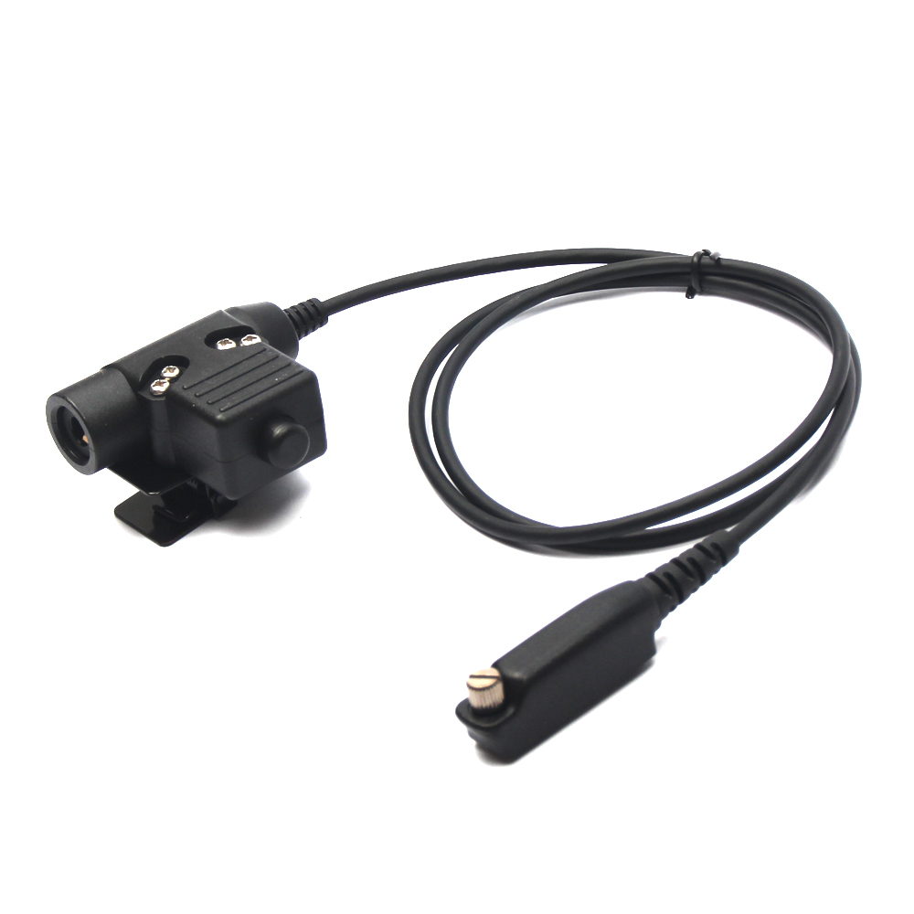 YiNiTone Tactical Headset Adapter U94 Push to Talk 1-Pin For YAESU For COMTAC MSA EARMOR TCA TRI NATO plug Headphones for Sepura Stp8000 Stp8030 Stp8035 stp8038 Radio