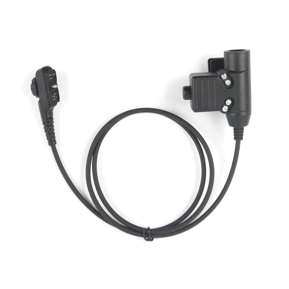 YiNiTone Tactical Headset Adapter U94 Push to Talk For Hytera Walkie Talkie Earpiece PD780 PT580H PD780G PD782 PD782G PD785 Radio Headphone