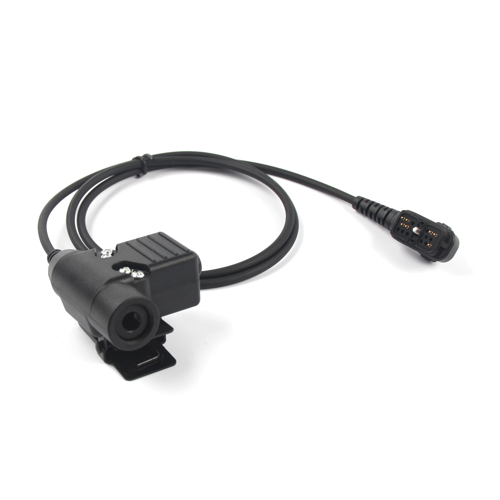 YiNiTone Tactical Headset Adapter U94 Push to Talk For Hytera Walkie Talkie Earpiece PD780 PT580H PD780G PD782 PD782G PD785 Radio Headphone