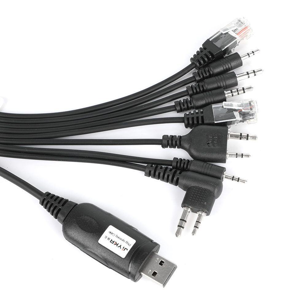 8 in 1 Computer USB Programming Cable for kenwood For Baofeng Motorola Yaesu Icom Handy walkie talkie car radio