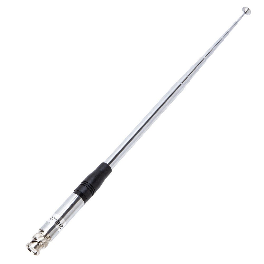 27MHz BNC Male Telescopic/Rod HT Antenna (9-Inch to 51-Inch) for CB Handheld/Portable Radio