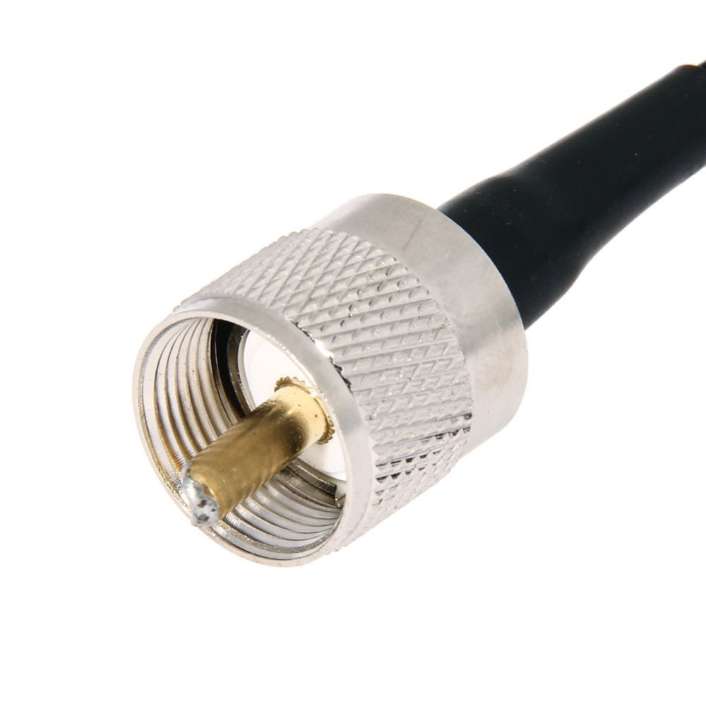 5M RG58 Extension Cable with PL259 UHF to SO239 Connectors - Ideal for Kenwood, Yaesu, and ICOM Radios