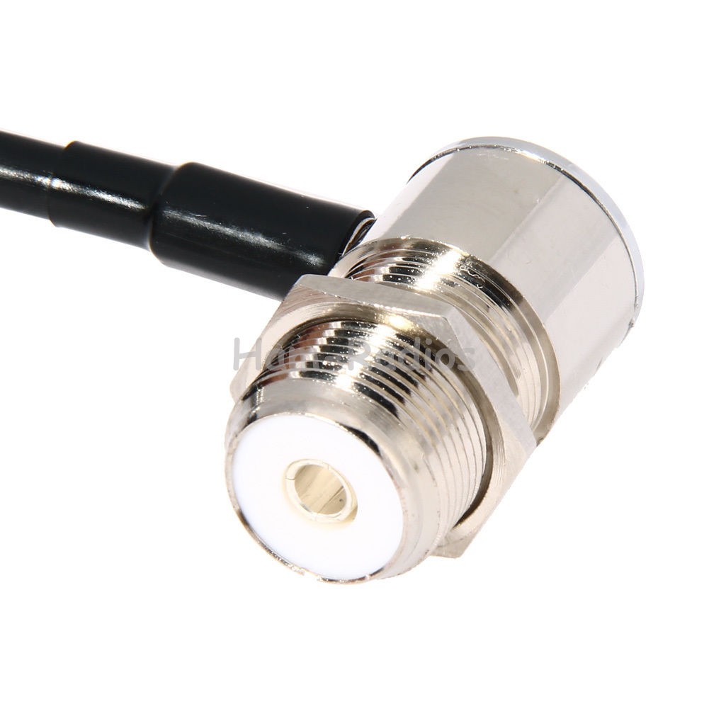 5M RG58 Extension Cable with PL259 UHF to SO239 Connectors - Ideal for Kenwood, Yaesu, and ICOM Radios