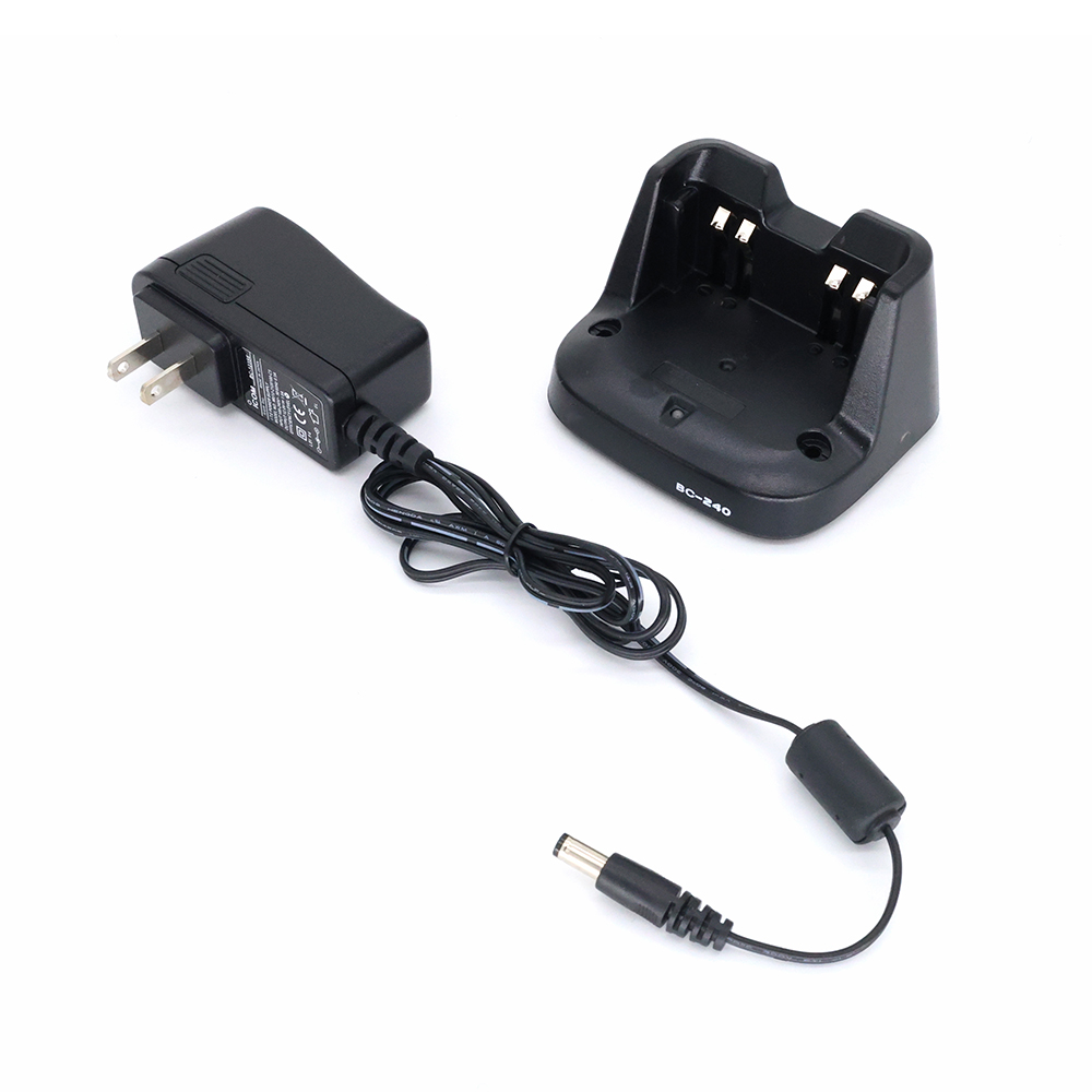 BC-240 Walkie Talkie Battery Desktop Charger for ICOM IC-V86/U86 two way radio for BP-298 BP298 Battery Charger Accesories