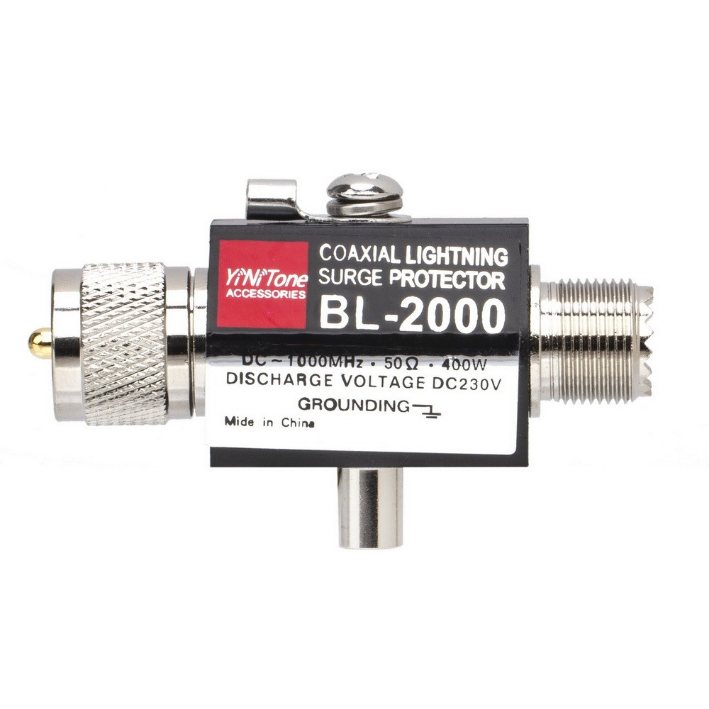 PL259 Male 400W 50 Ohm Coaxial Surge Protector/Lightning Arrester BL-2000 DC-1000MHz