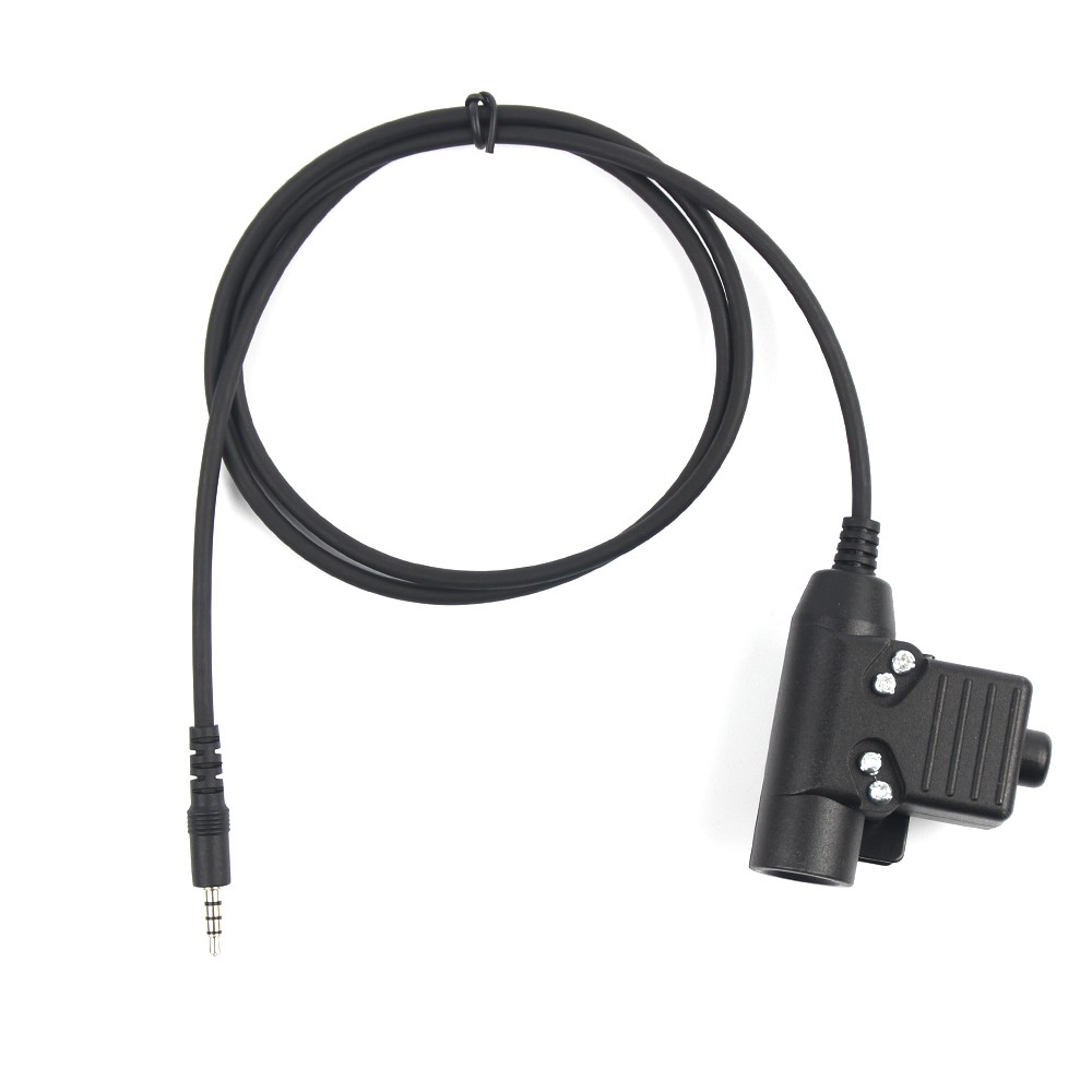 NATO Plug U94 PTT Headset Adapter Z113 Standard Version 3.5mm Jack for iPhone Samsung HTC Cellphone