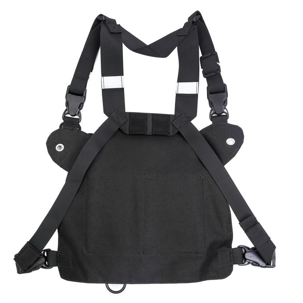 YiNiTone BG-02 Universal Radio Harness Chest Front Pack Pouch Holster Vest Rig Carry Bag for Baofeng UV-5R UV-82 BF-888S TYT Motorola ICOM