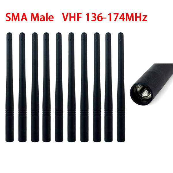 VHF 136-174MHz Antenna SMA Male for Yaesu Vertex VX-110 VX-130 VX-160 VX-180 VX-150 Two Way Radio