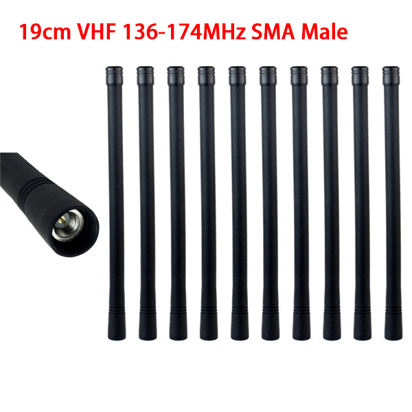 19cm VHF 136-174MHz Antenna SMA Male for Vertex VX-150 VX-160 VX-180 Walkie Talkie Two Way Radio