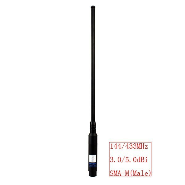 RH-660S SMA-Male Telescopic Antenna 144/430MHz Dual Band for YAESU VX-3R VX-5R VX-6R VX-7R VX-8R Walkie Talkie Ham Radio