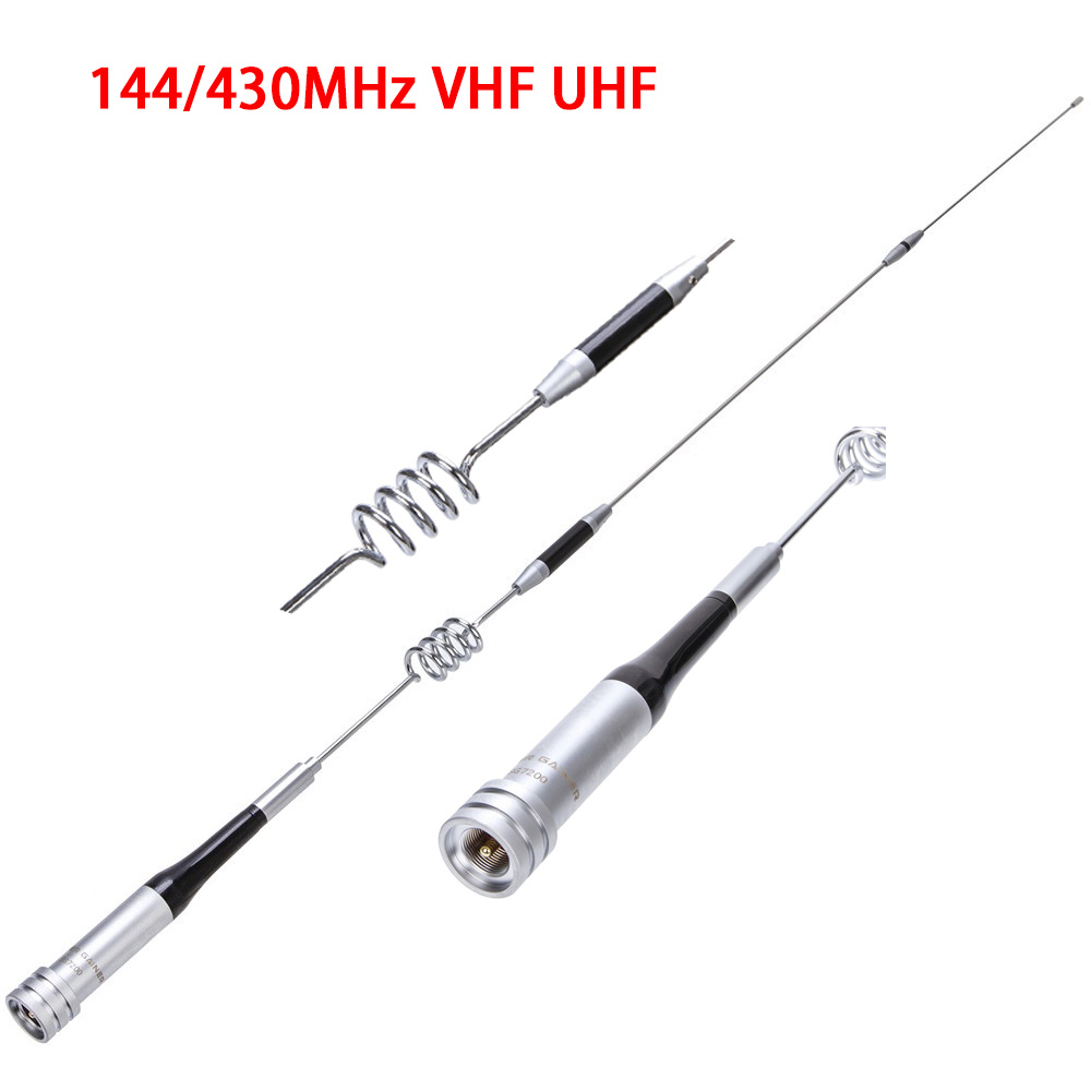 SG-7200 VHF/UHF 144/430MHz Stainless Steel 150W 3.5/6.0dBi Gain Antenna For Ham Mobile Car Radio BJ-218 KT-7900D