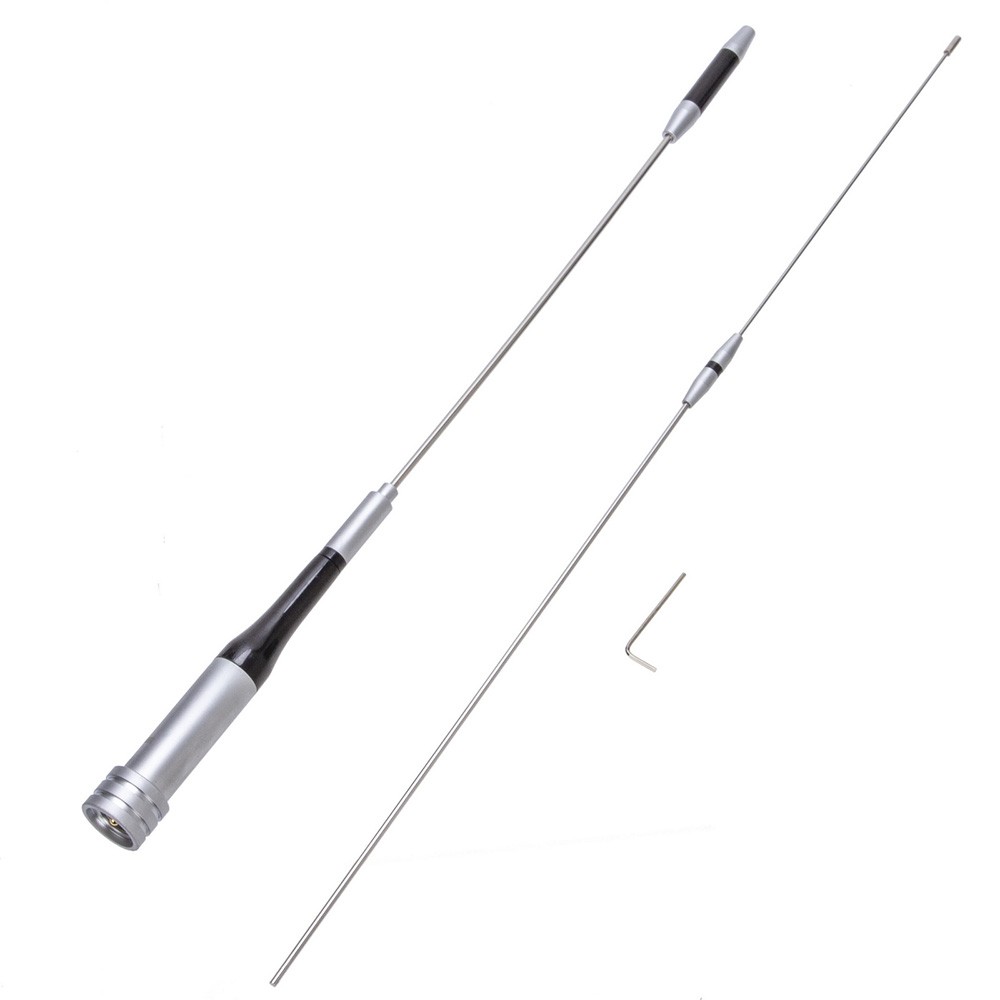 SG-7500 VHF/UHF 144/430MHz Stainless Steel 150W 3.5/6.0dBi Gain Antenna For Ham Mobile Car Radio BJ-218 KT-7900D