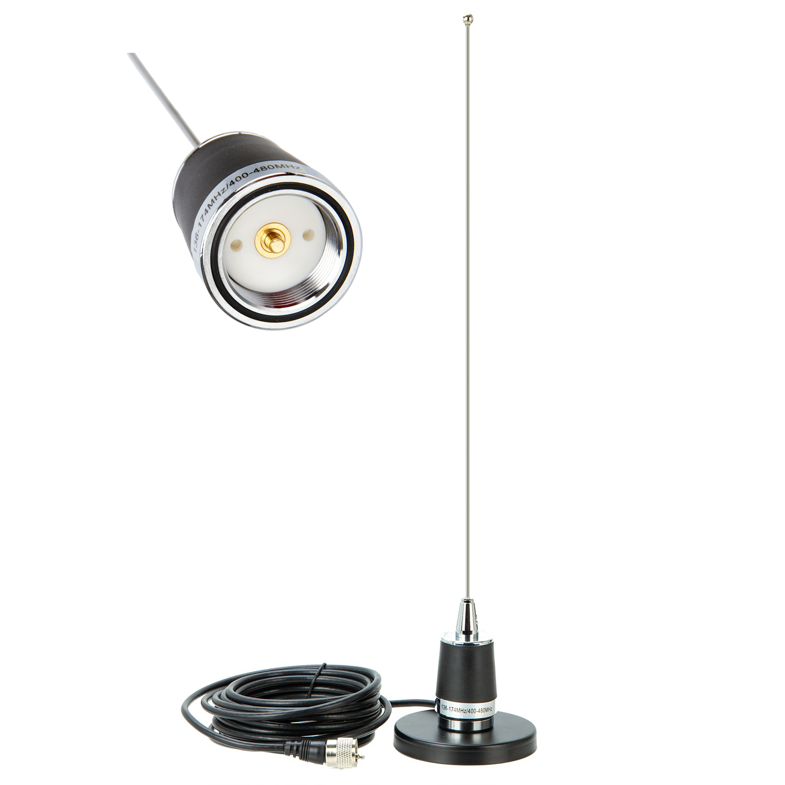 NB-90 9CM NMO Magnetic Mount Base NMO Antenna 5M PL-259 Connector Coaxial RG-58 Cable For QYT TYT Car Mobile Radio