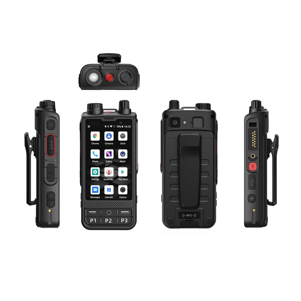 W6 4G Network Walkie talkie Android 8.1 Unlock LTE/WCDMA/GSM POC Radio 4200mAh work with Real-ptt Zello pocstars