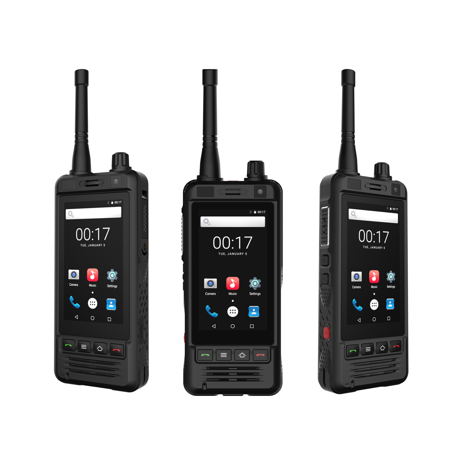 REALPTT ZELLO W5 Phone PTT 3G Wifi Walkie Talkie Android 6.0  IP67 UHF 5MP Camera POC transceiver internet radio