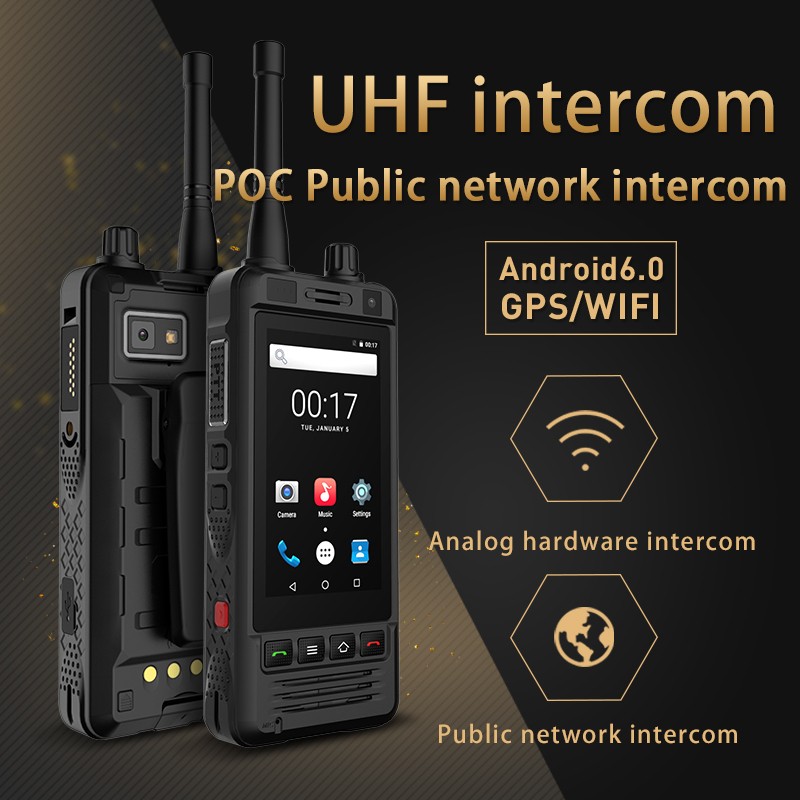 REALPTT ZELLO W5 Phone PTT 3G Wifi Walkie Talkie Android 6.0  IP67 UHF 5MP Camera POC transceiver internet radio