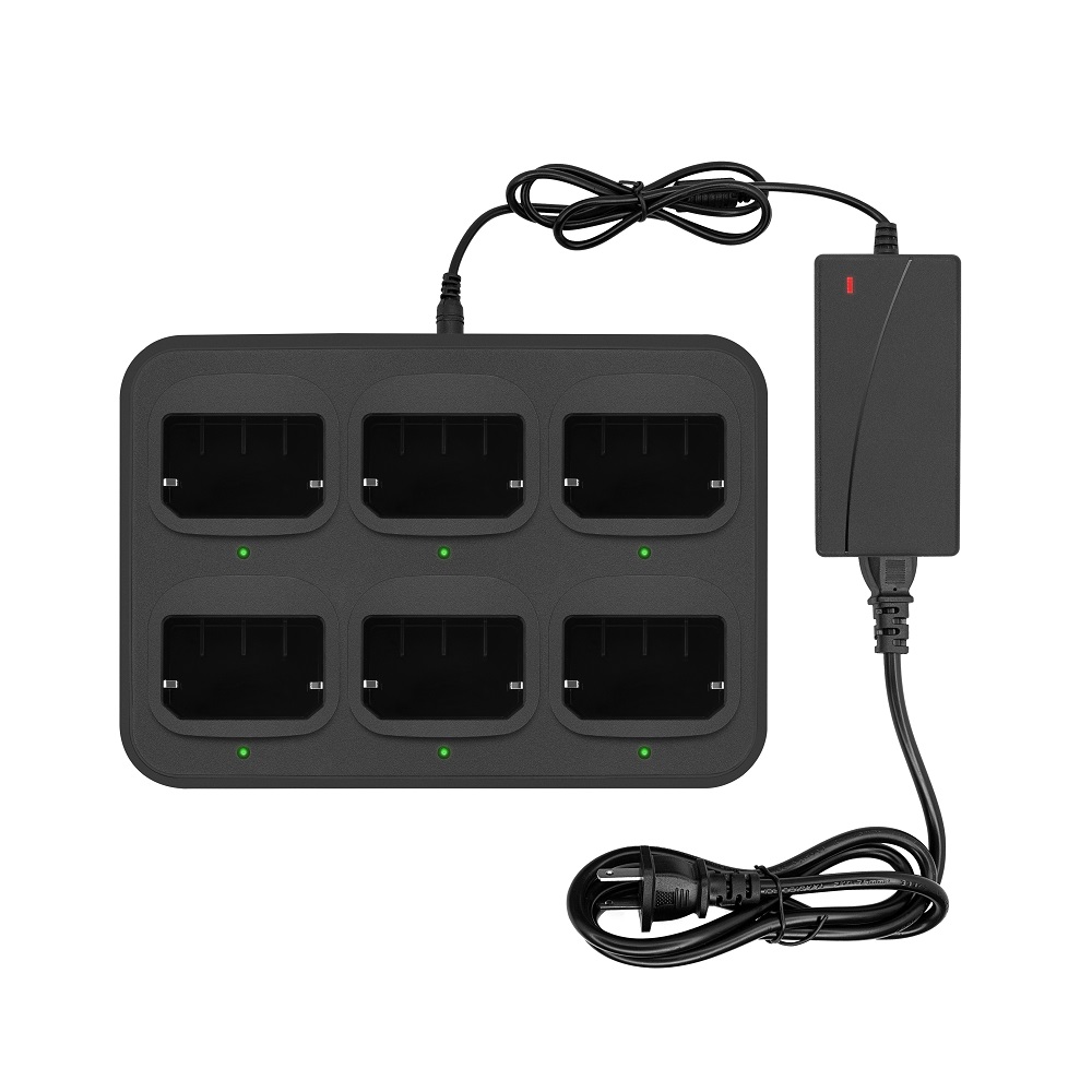 Six-Way Multi-Functional Charger Rapid Charging for SL1M SL2M Walkie Talkie Two Way Radio