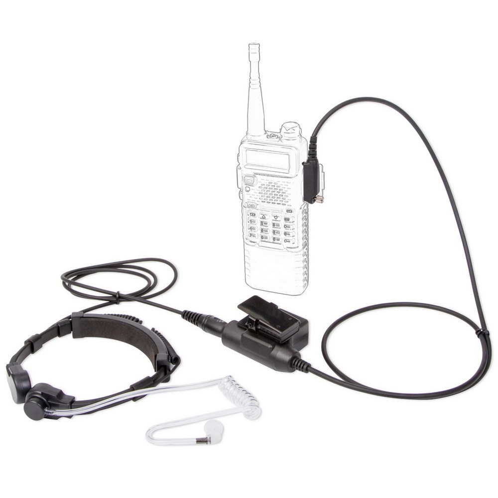 U94 PTT Mic Microphone 7.1mm telescopic throat controlled radio headset for Sepura STP8000 STP9000 walkie talkie