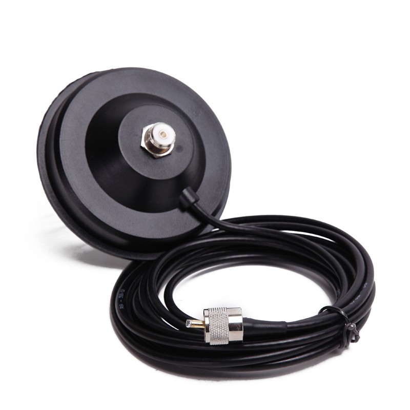 12CM Magnetic Mount Base 5M Coaxial Cable for Baofeng TYT QYT KT-7900D Baojie BJ-218 Car Mobile Radio Antenna