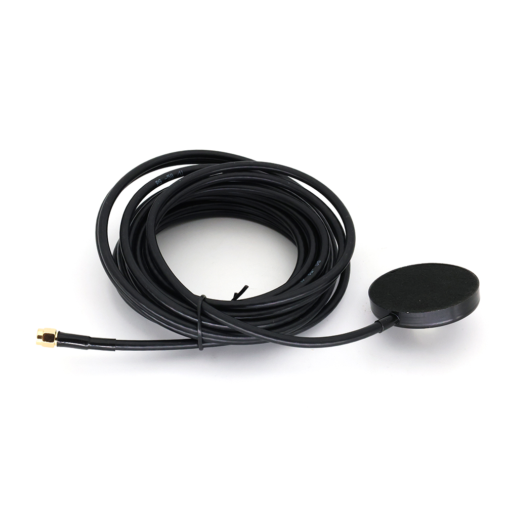 SMA-Male Connector Outdoor Antenna 5.5CM Strong Magnetic Base Large Sucker 5Meter Long Range RG58 Extension Cable