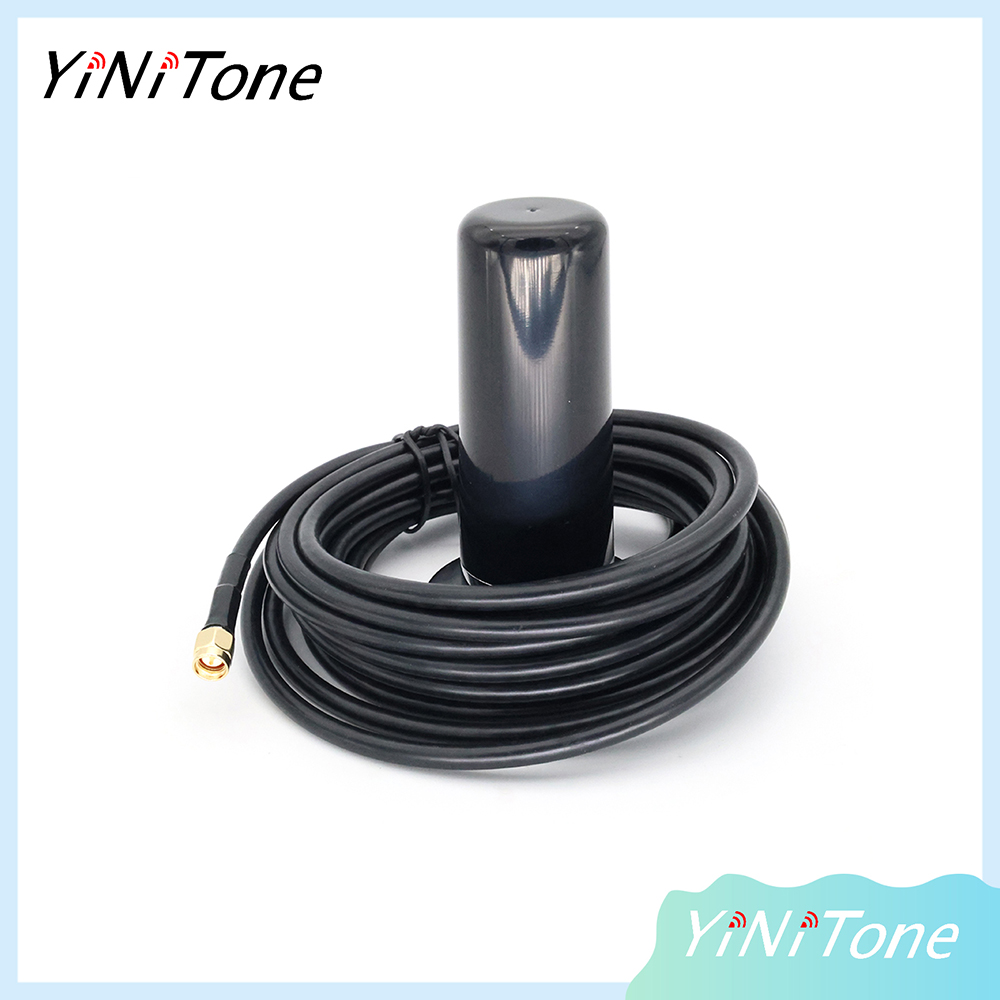 700-2700MHZ Small steel gun 4G LTE Outdoor Antenna 5.5CM Strong Magnetic Base Large Sucker with 5Meter SMA-Male Extension Cable