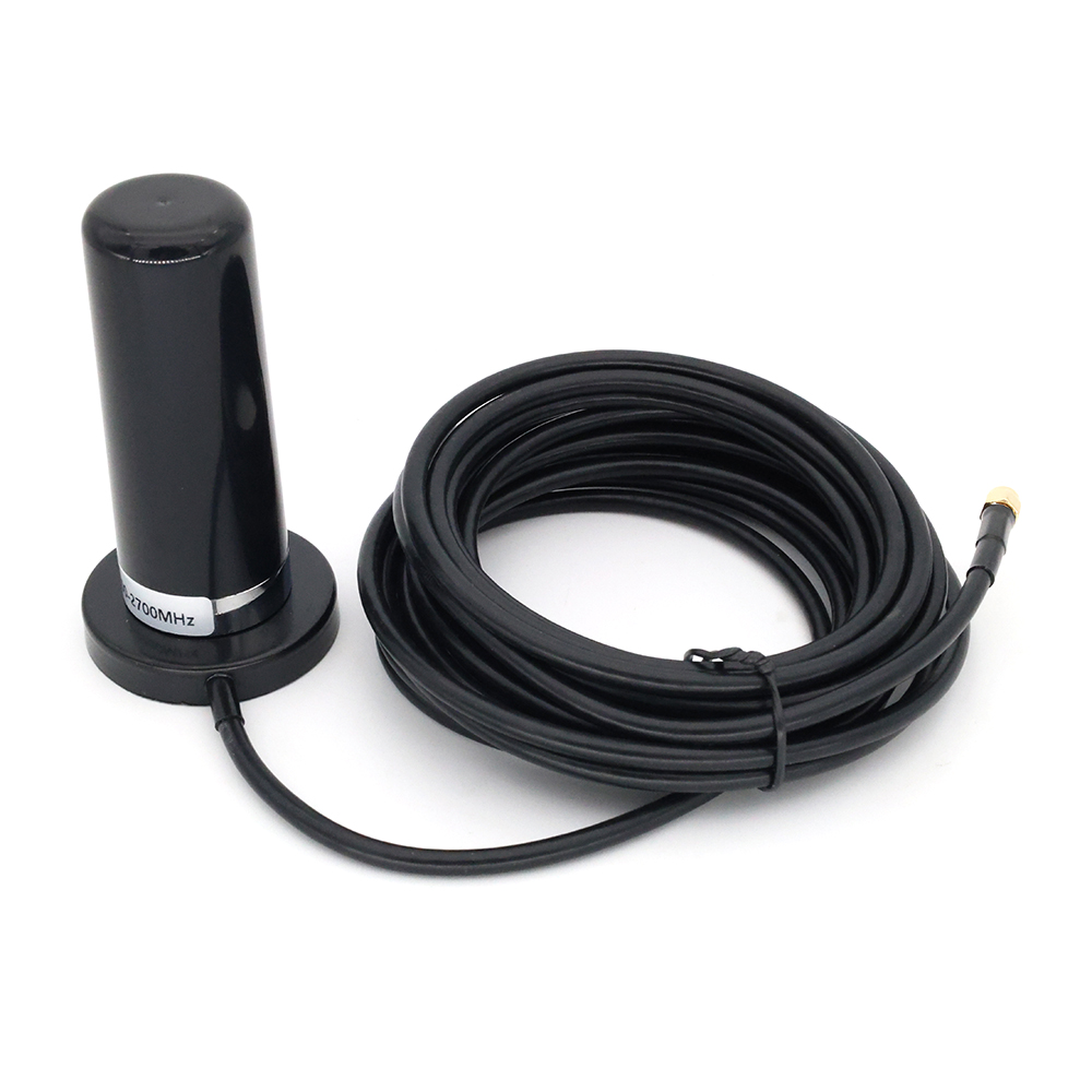 700-2700MHZ Small steel gun 4G LTE Outdoor Antenna 5.5CM Strong Magnetic Base Large Sucker with 5Meter SMA-Male Extension Cable