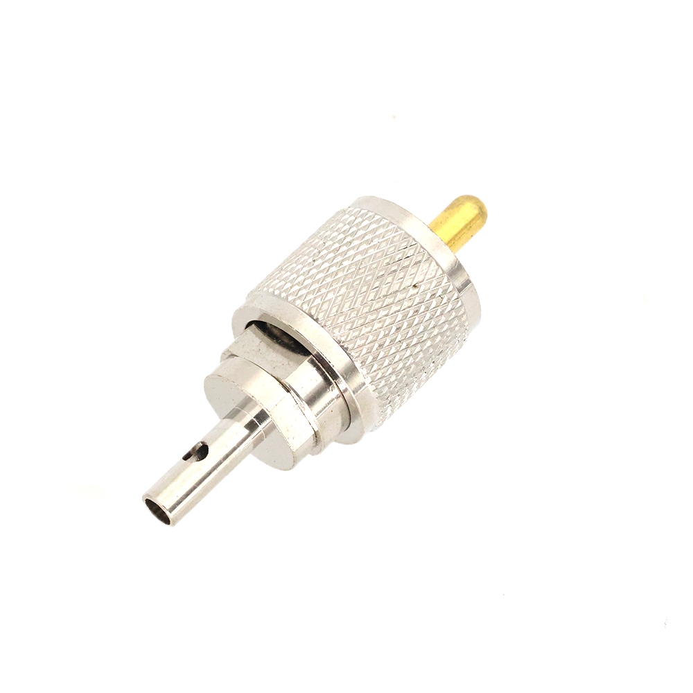 UHF Connector UHF Male plug Crimp For RG316 RG174 RG179 LMR100 Cable Brass Straight Coax RF Adapters