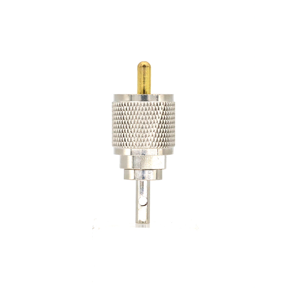 UHF Connector UHF Male plug Crimp For RG316 RG174 RG179 LMR100 Cable Brass Straight Coax RF Adapters