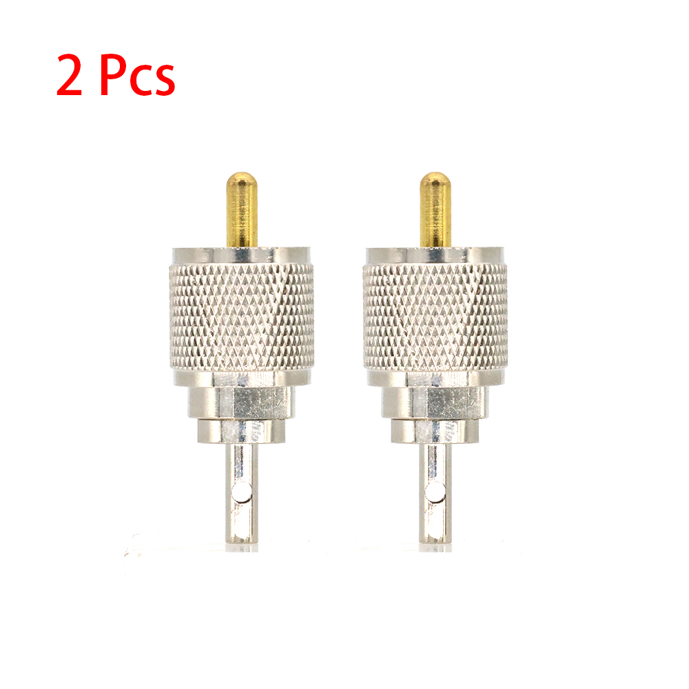 UHF Connector UHF Male plug Crimp For RG316 RG174 RG179 LMR100 Cable Brass Straight Coax RF Adapters