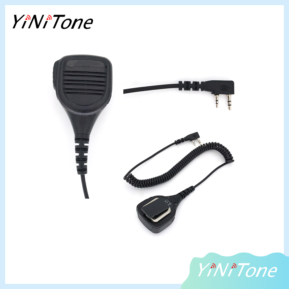 PMMN4013A 2 Pin K plug Handheld Speaker Mic For Baofeng UV-5R BF-888S Radio Walkie Talkie Shoulder Parts Accessories