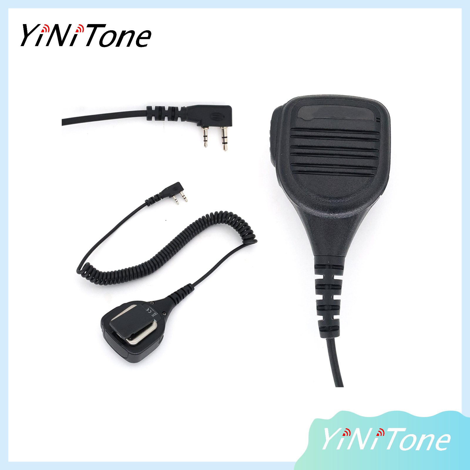 PMMN4013A 2 Pin K plug Handheld Speaker Mic For Baofeng UV-5R BF-888S Radio Walkie Talkie Shoulder Parts Accessories