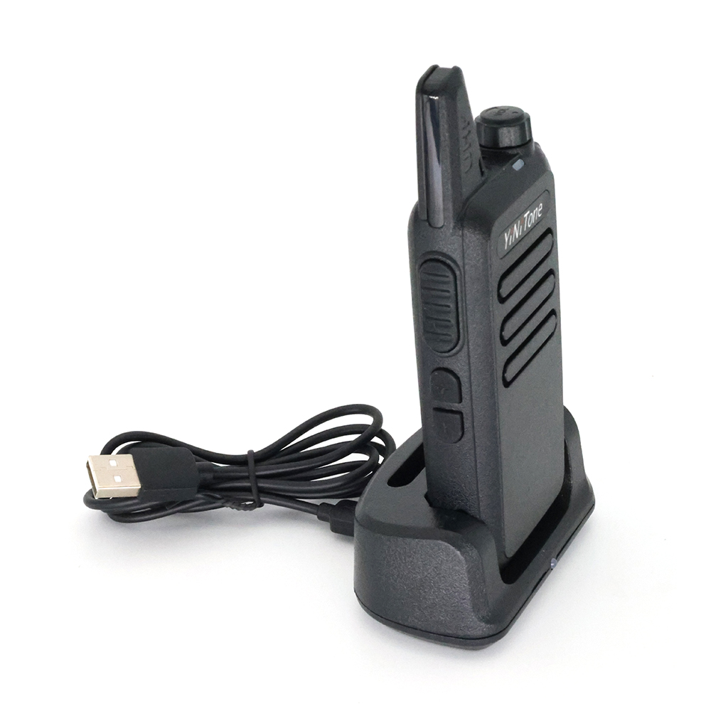 Yinitone MINI-02 Mini Walkie Talkie 5W UHF 400-470MHz 16 Channel USB Charger Two Way Radio Portable DMR Ham Radio RT22 FM Transceiver