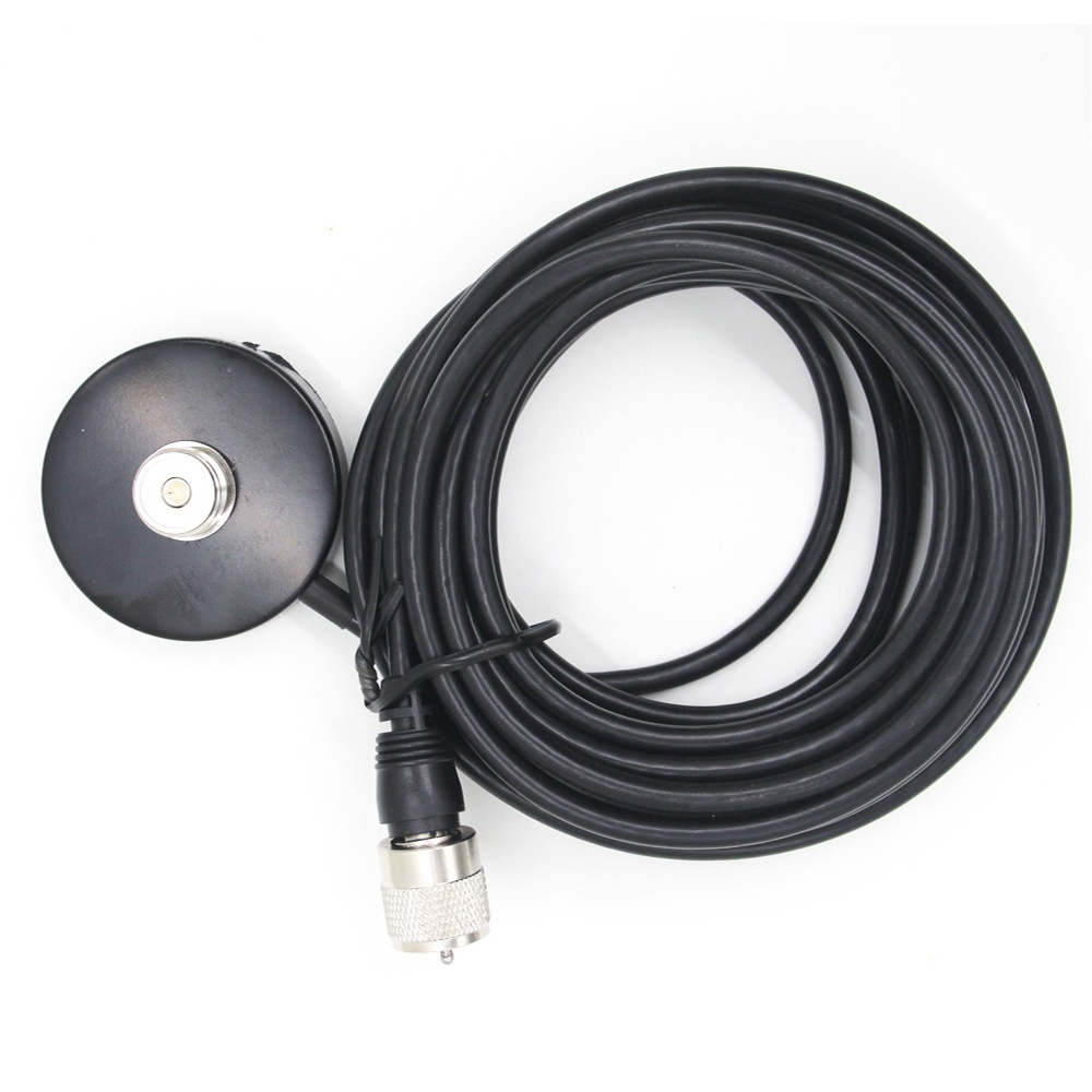 MB60 Mobile Car Radio PL259 Antenna 5M UHF Male Coax Cable MINI Magnetic Base For QYT KT-7900D BAOJIE BJ-218