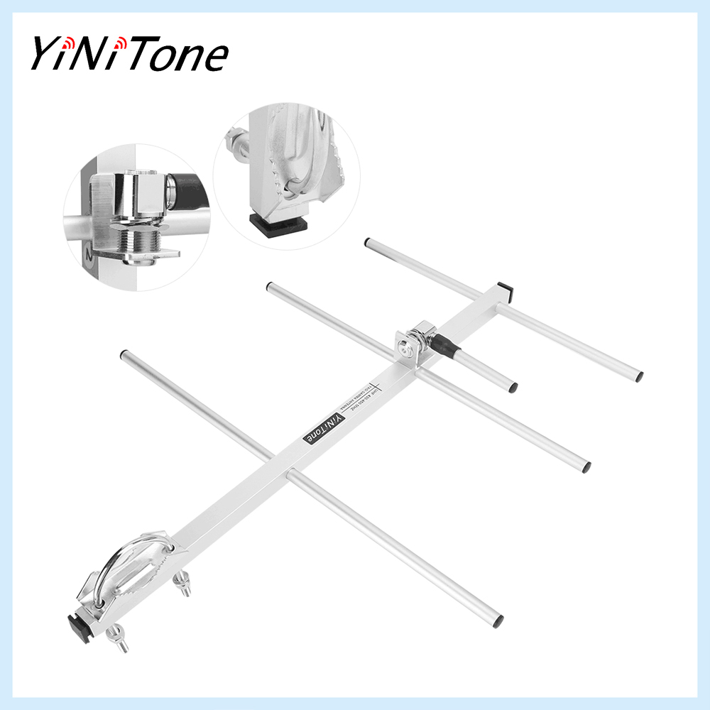 Yagi Antenna UHF430-450MHz High Gain 7DBd SO239 Connector Yagi Gamma Antenna fit for TYT MD398 Baofeng BF-888S UHF walkie talkie