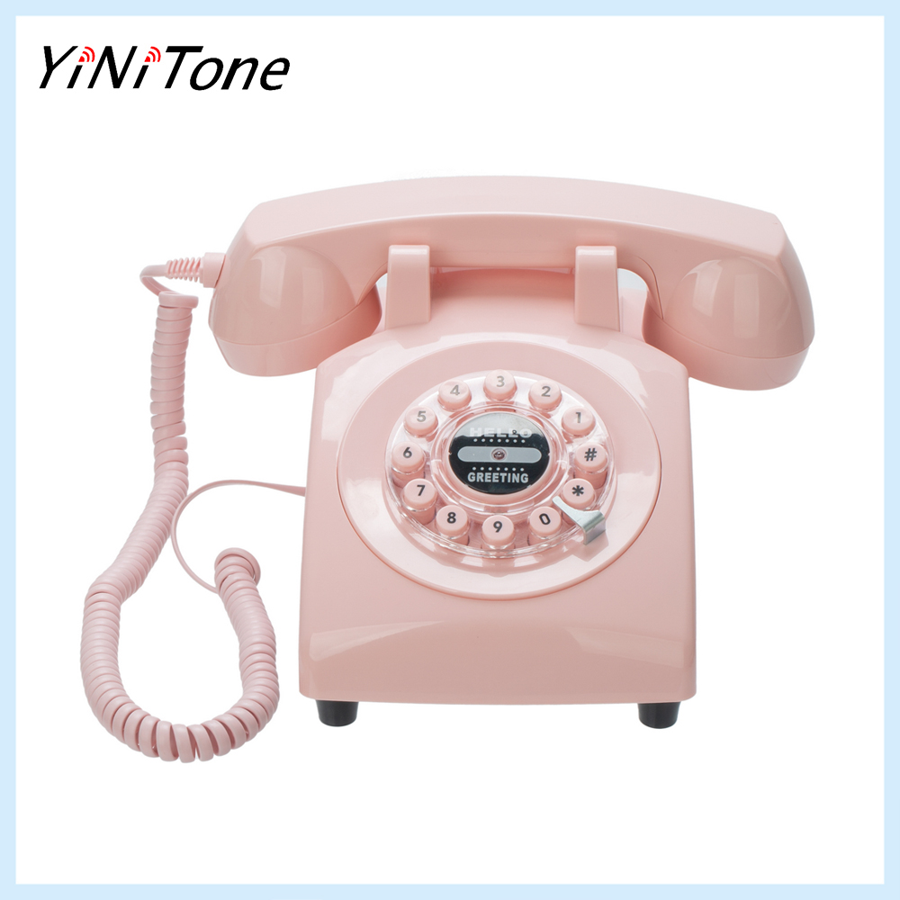 LY-1960G pink Retro Audio Guestbook Old Fashioned Design DIY Original Guestbook For Wedding Party Gathering