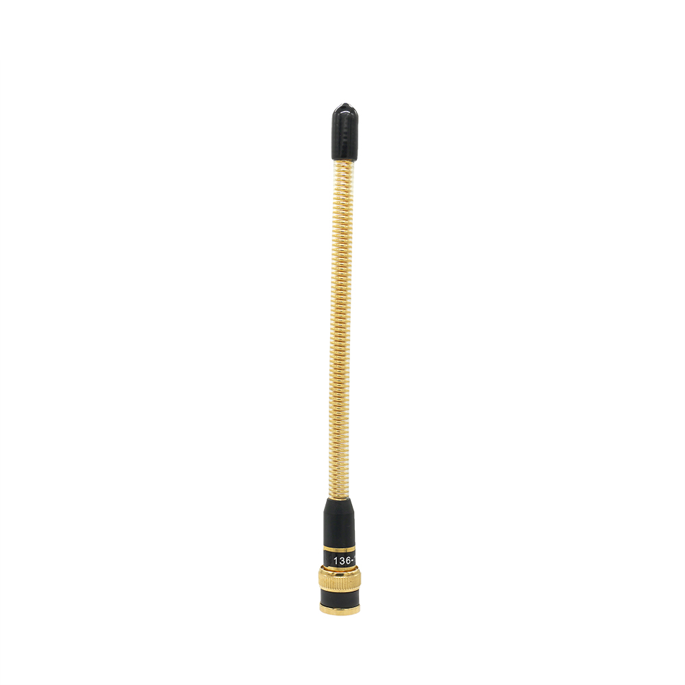 Ham Radio VHF 136-174Mhz Metal Gold Spring Antenna BNC Handheld For Walkie Talkie ICOM V8 V82