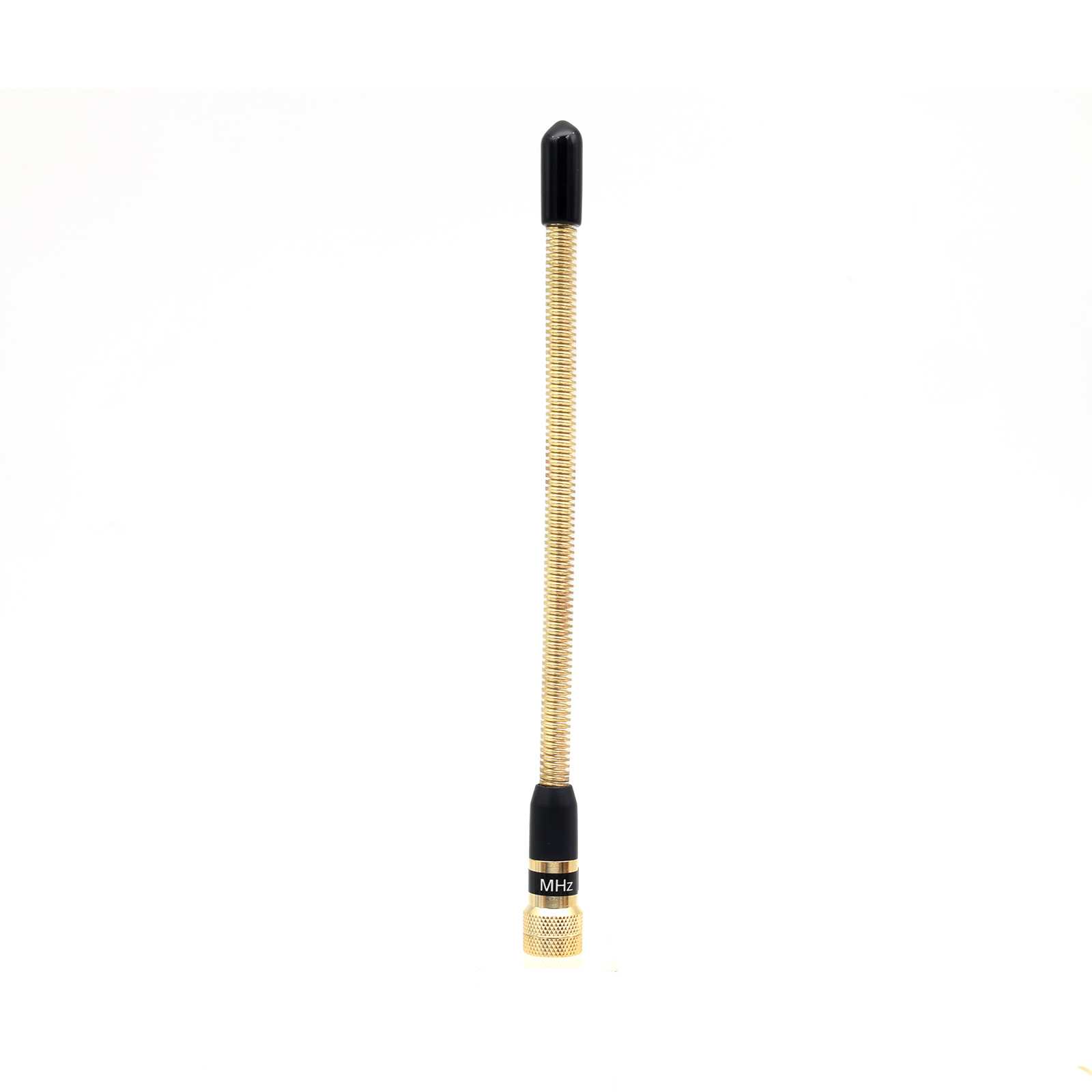 Metal Gold Spring Antenna SMA-Male VHF 136-174Mhz Handheld For Two Way Radio YAESU VX-3R/6R/7R/8R