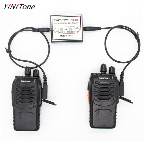 YiNiTone RC-308 Two Way Radio Repeater Box Relay Box DIY Repeater for Walkie Talkie kenwood Baofeng /Motorola HYT Port