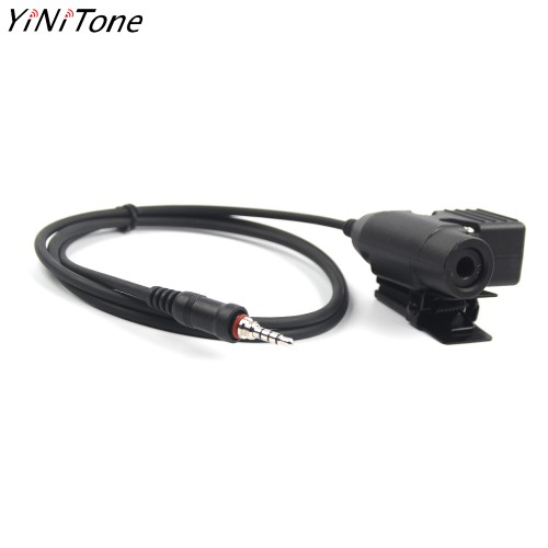 YiNiTone Tactical Headset Adapter U94 Push to Talk 1-Pin For YAESU  For Yaesu Vertex VX-6R VX-7R FT-270R FT-277R VX-120 VX-127 VX-170 VX-177