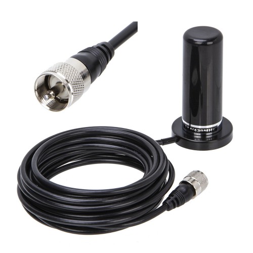 PL259 UV Dual band mobile Antenna With 5M RG58 Coaxial Magnetic Mount for BJ-218 QYT KT-8900D/7900D Car radio Walkie talkie