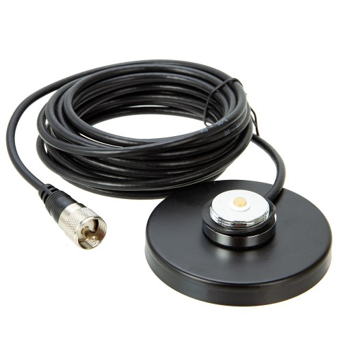 NB-90 black 9CM NMO Antenna Mount Magnetic Base 5M PL-259 RG-58 Coaxial Cable For QYT TYT Car Mobile Radio