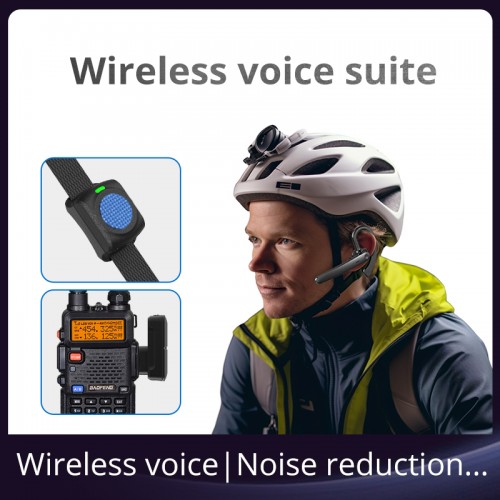 Walkie Talkie wireless voice suite Frequency Programming Hanging Ears Headphones Wearable PTT for UV-5R UV-82 BF-888S A36plus