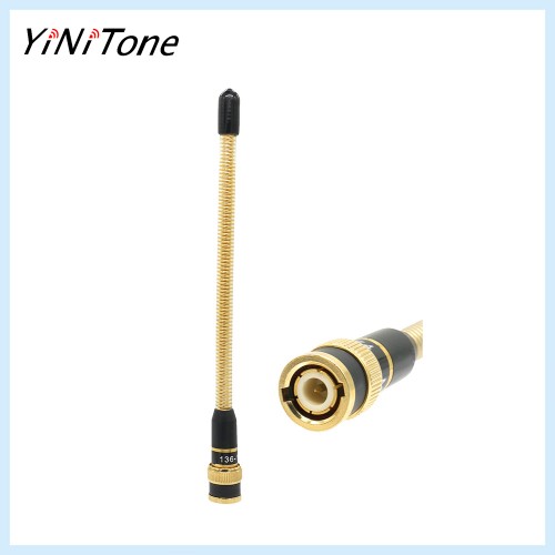 Ham Radio VHF 136-174Mhz Metal Gold Spring Antenna BNC Handheld For Walkie Talkie ICOM V8 V82